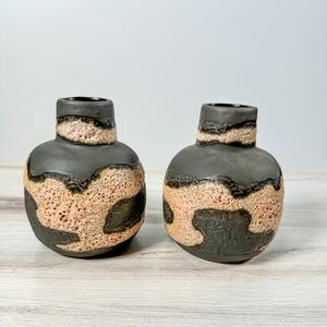Pair of Textured Vases